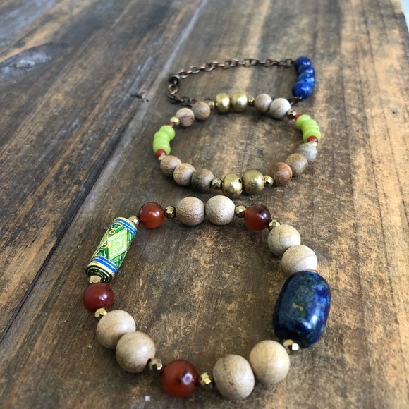 Azurite and Lapis Bracelet Set - Picture 3 of 6